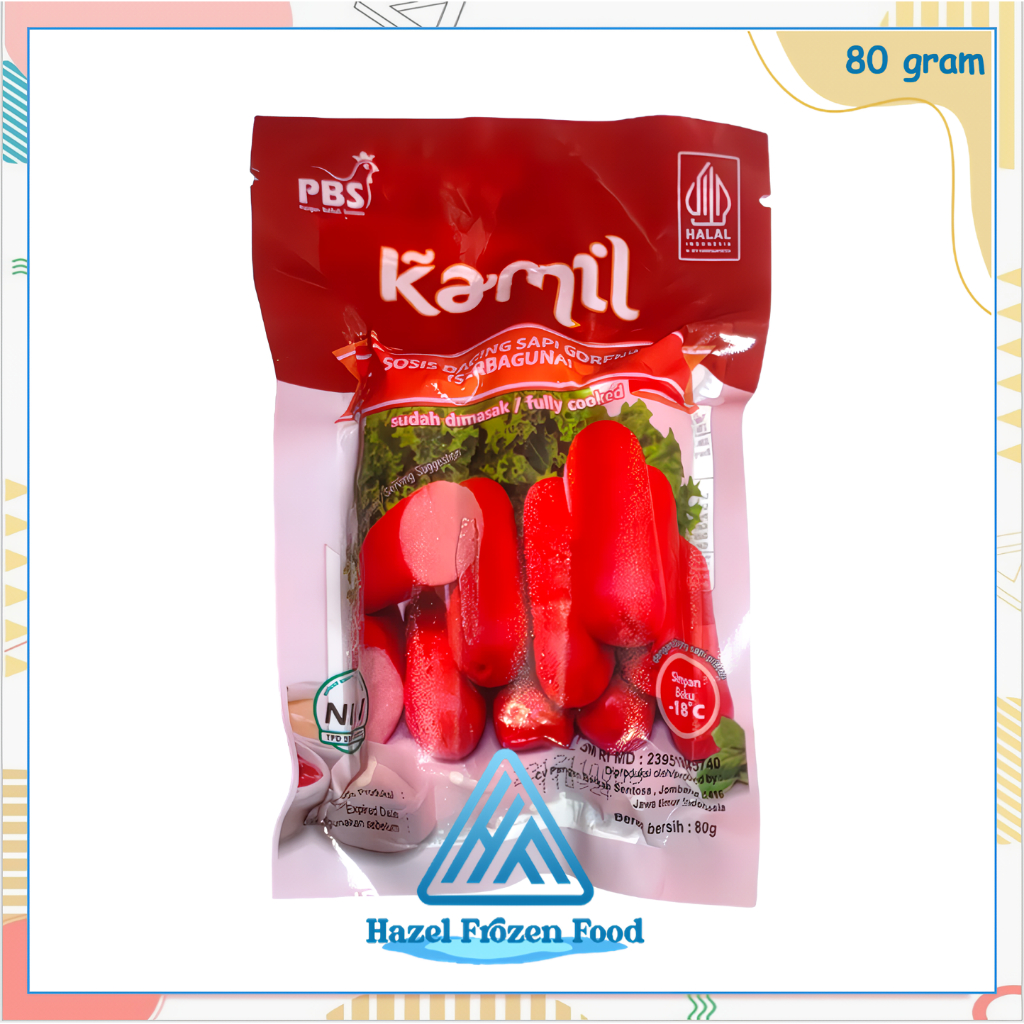 

Kamil Sosis Daging Sapi 80 g Frozen Food Karawang