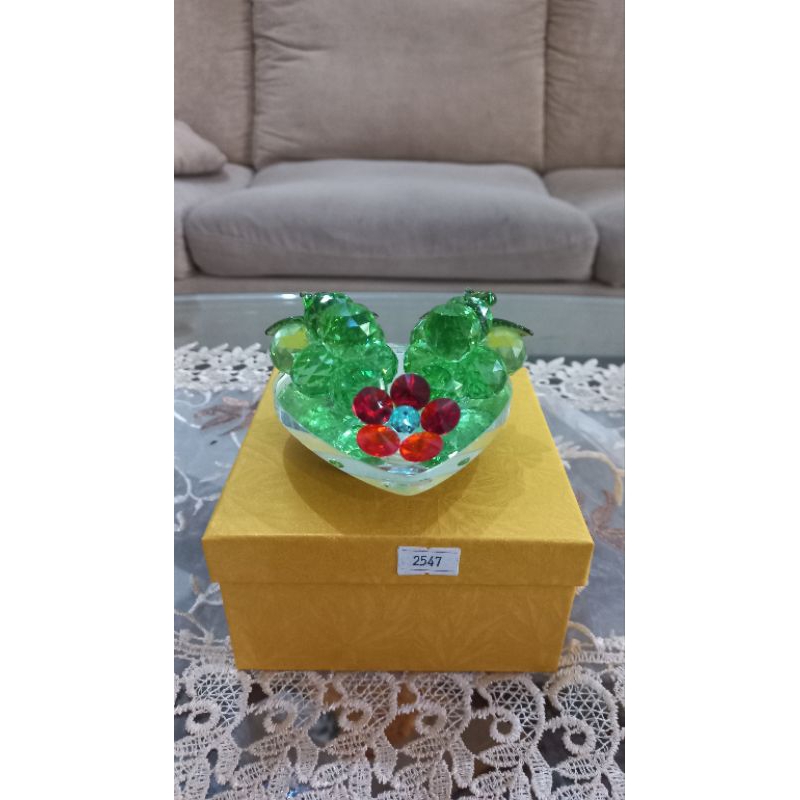 Pajangan piring buah kristal