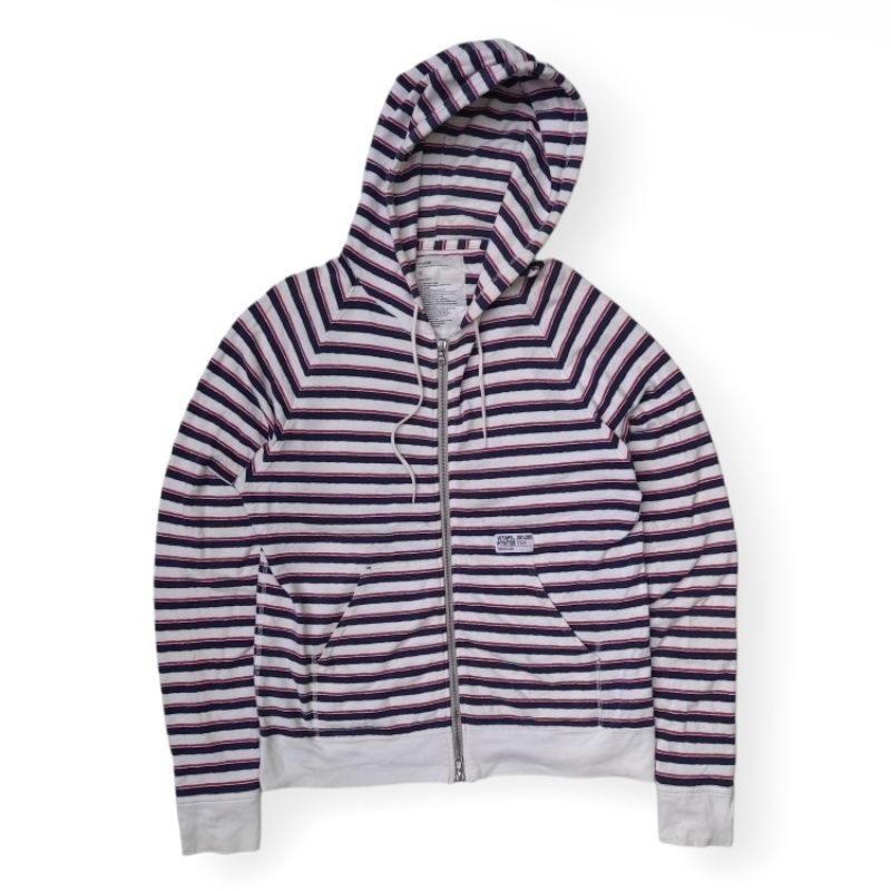 Wtaps Striped Zip Up Hoodie