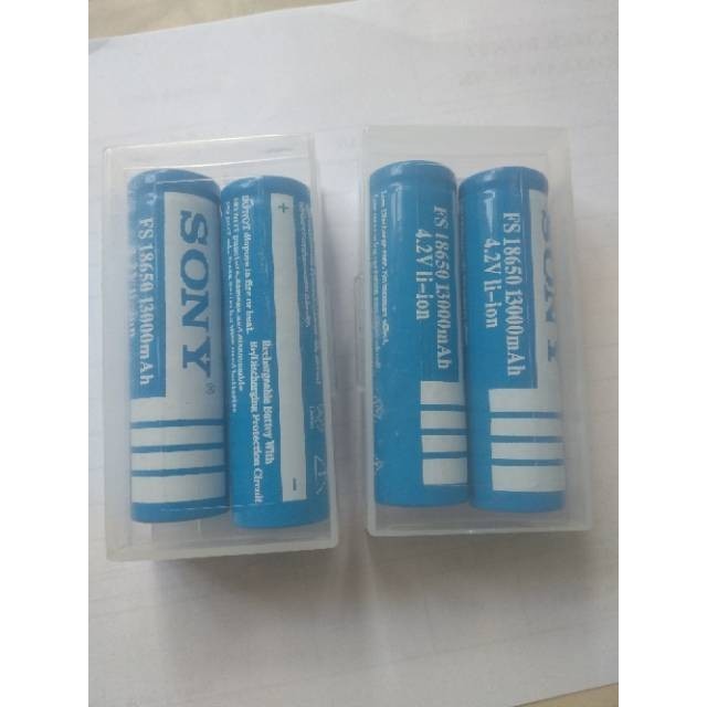Per 1 Pcs Baterai SONY 18650 4.2V / Batere Cas SONY 18650 4.2V FLAT TOP