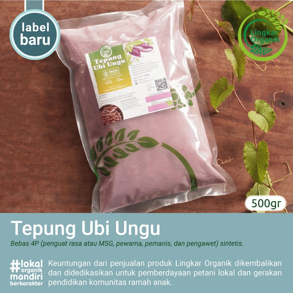 

MPASI //TEPUNG UBI UNGU LINGKAR ORGANIK 500 gr