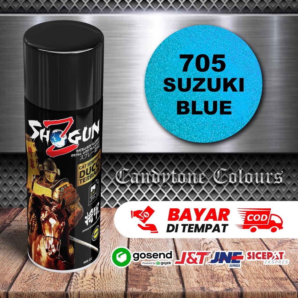 Cat Semprot Motor Warna Biru Muda Candy Tone Transparan | SHOGUN Z SUZUKI BLUE