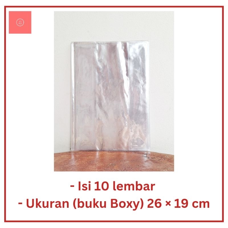 

Sampul Plastik Mika Bening Buku Boxy Isi 10 Lembar