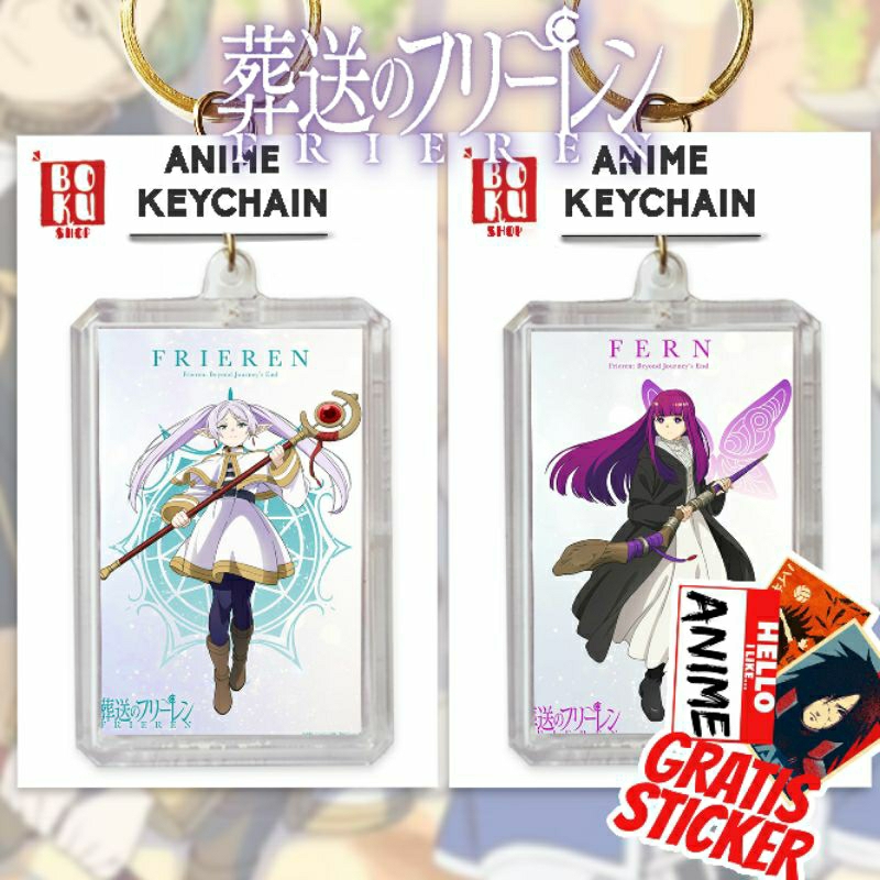 Gantungan kunci Frieren beyond journey's end/keychain anime/ganci Anime/Frieren keychain/fern/himmel