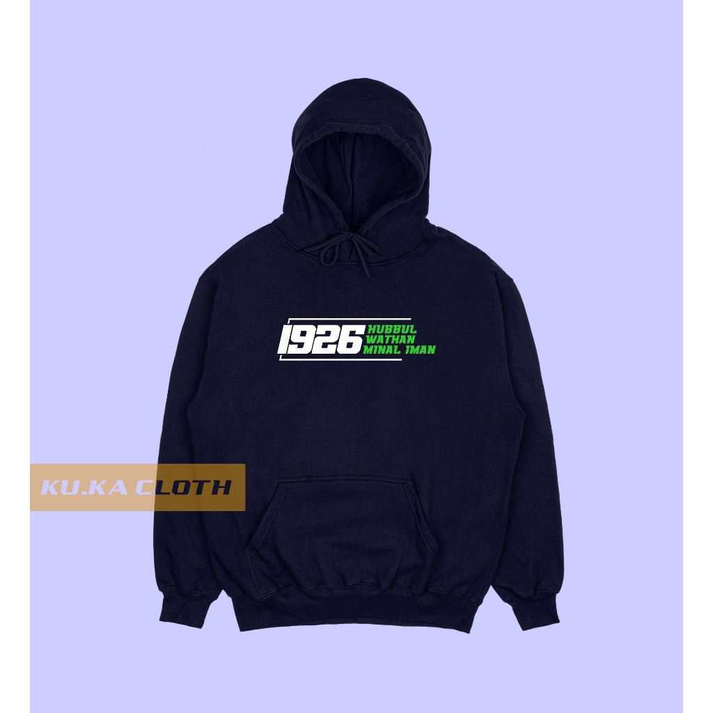 Jaket Hoodie Sweater Pria Distro Cowok Dakwah Muslim Islami Desain 1926 HWMI Nahdlatul Ulama