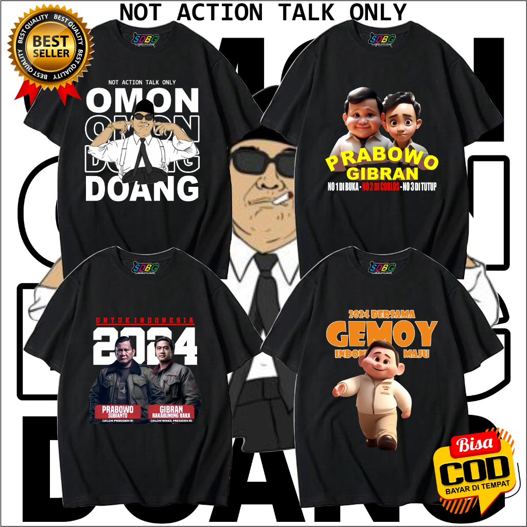 kaos baju prabowo gibran - kaos capres prabowo - kaos prabowo gemoy