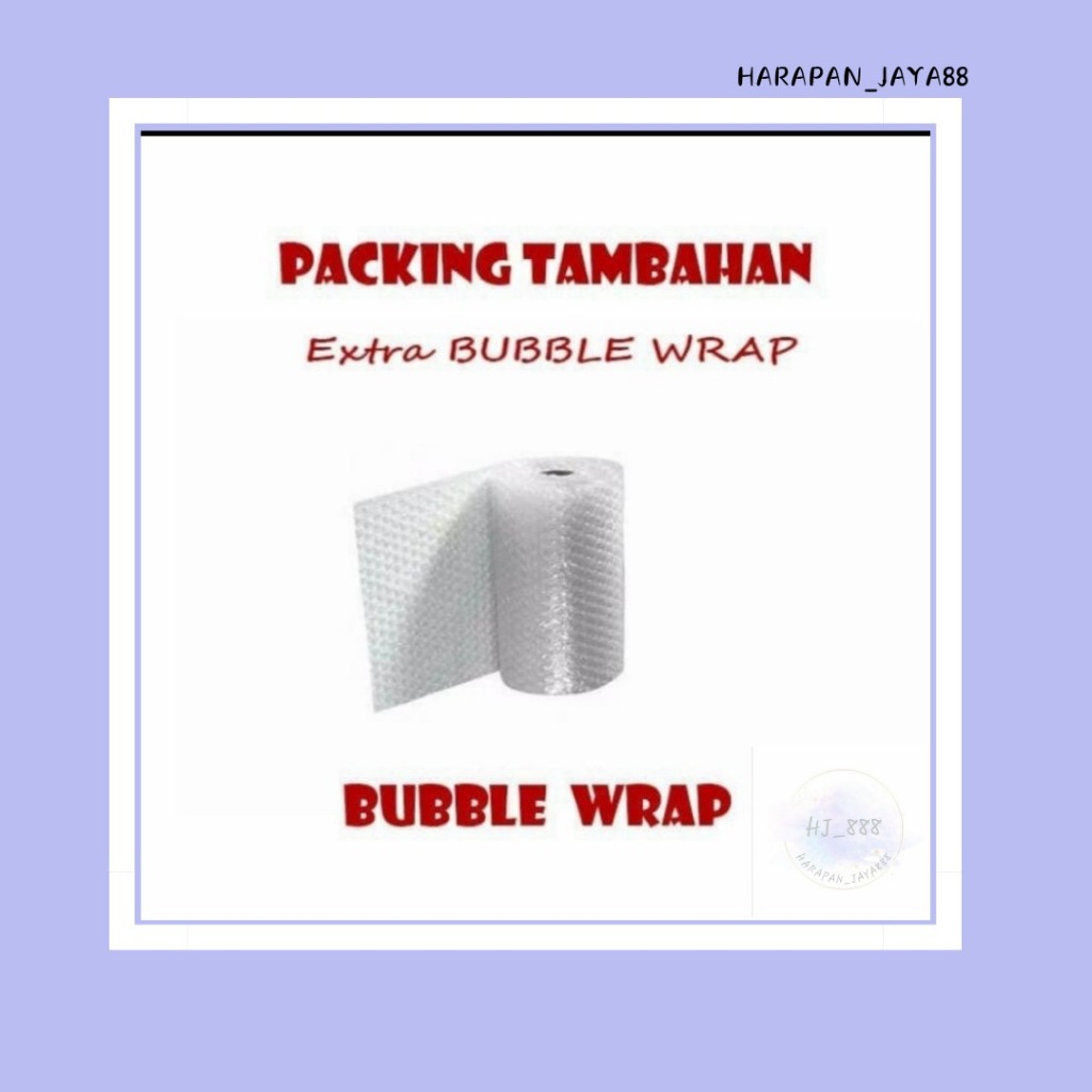 

Bubble Wrap Tambahan Packing Supaya Aman Buble Wraps Plastik Gelembung Safety Pack