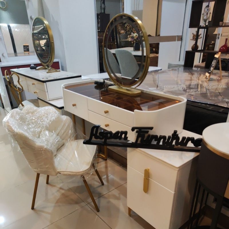 meja rias led+kursi (khusus manado)