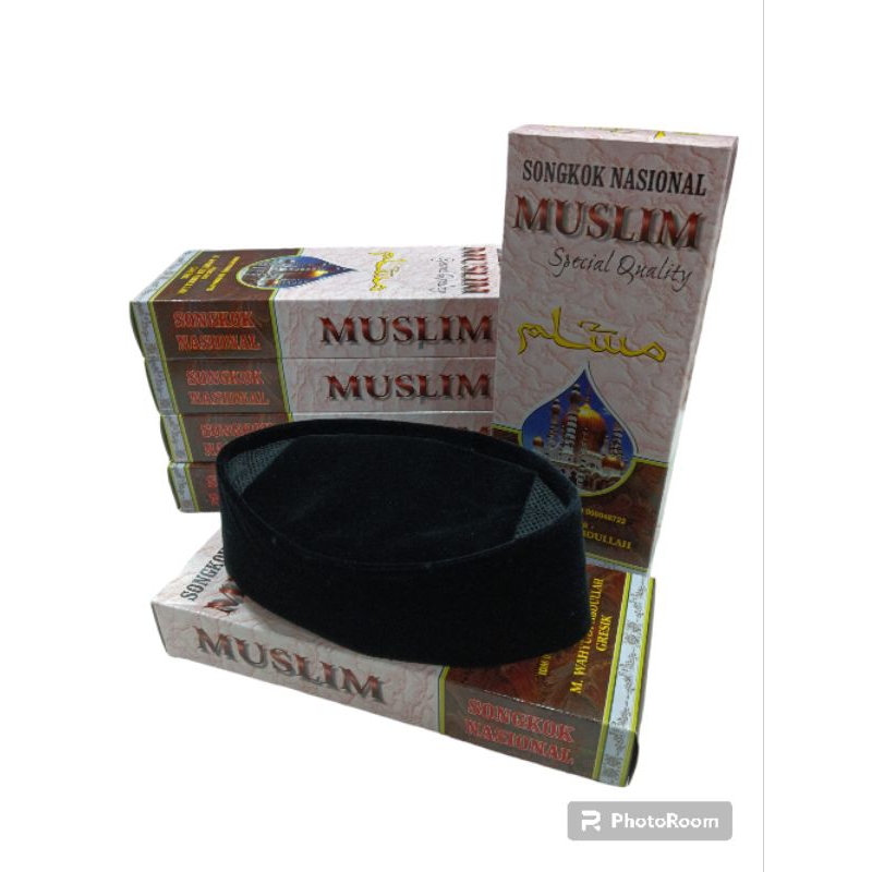 Peci hitam / songkok nasional muslim