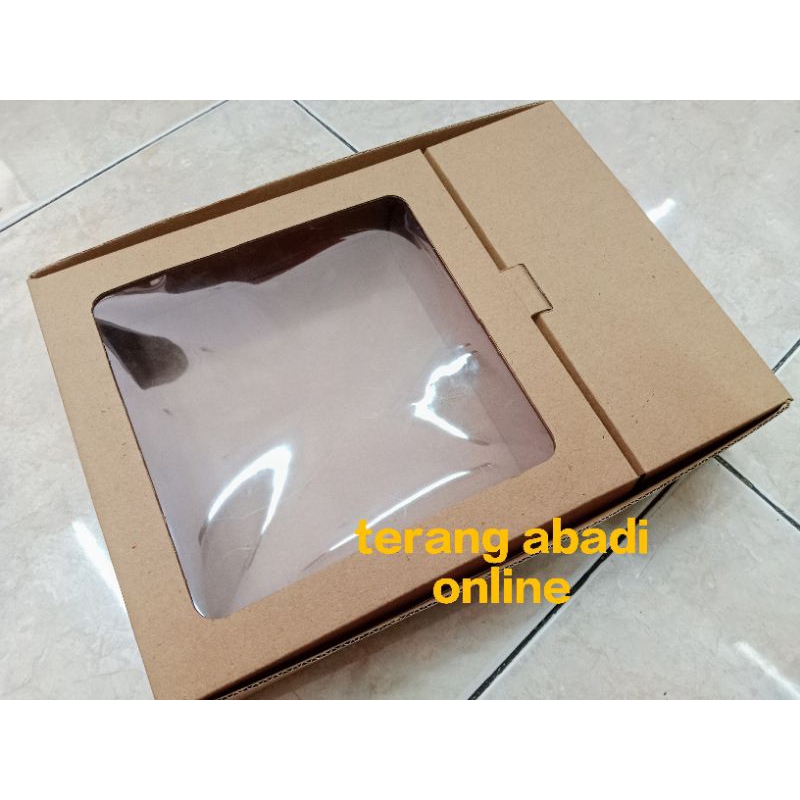 

(10 pcs) Box Eflute 31x22x6.5cm/Dus nasi + botol/Dus Nasi Kraft Tebal/Box Hampers