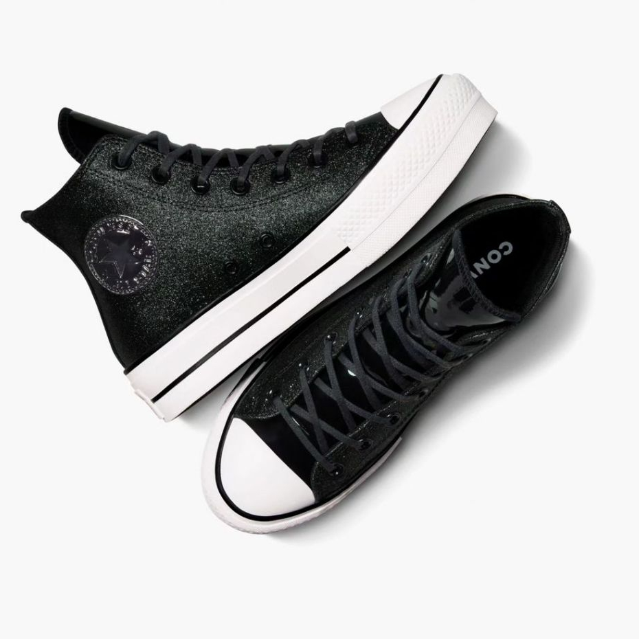 Converse CT AS High Lift Platform Sparkle Party Black White