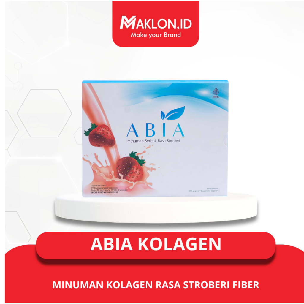 

ABIA MINUMAN KOLAGEN RASA STROBERI KEMASAN 10 SACHET BPOM