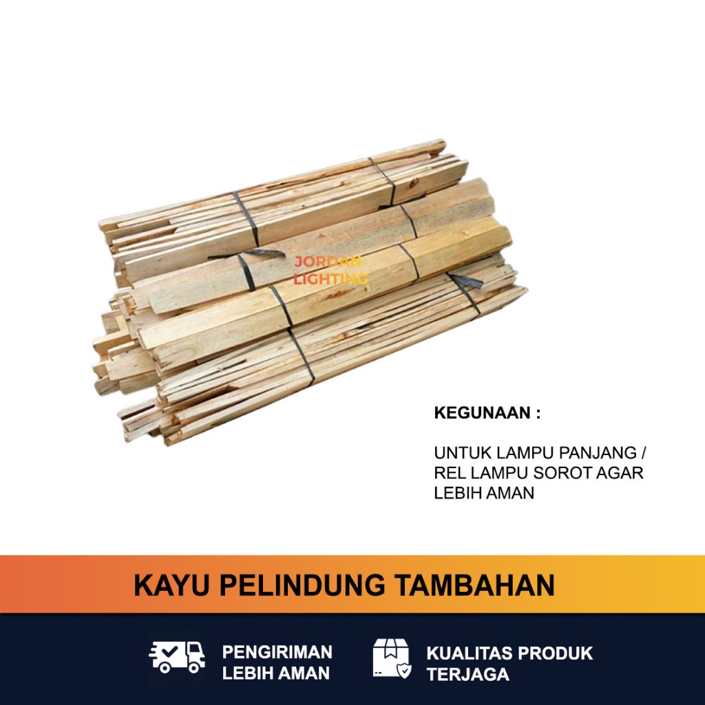 Kayu Pelindung Tambahan Untuk Lampu Panjang, Rel Lampu Sorot