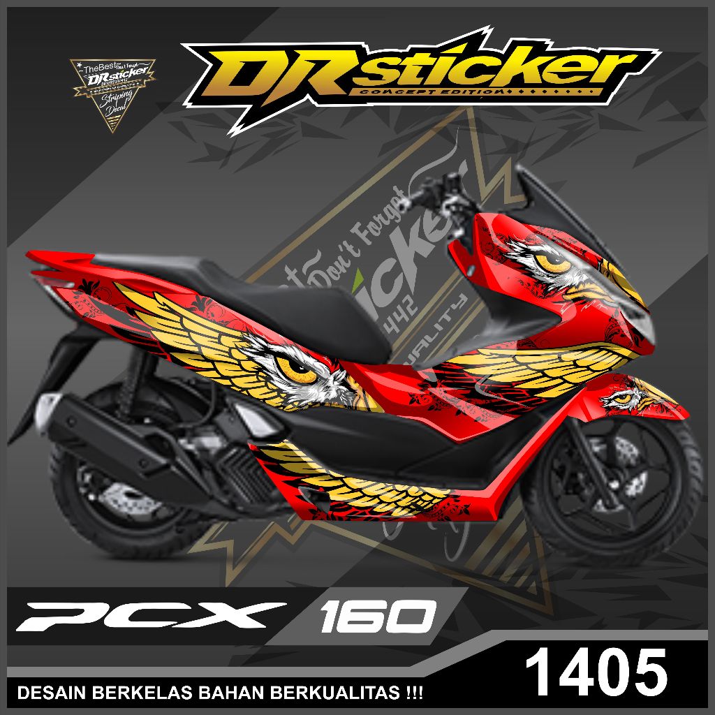 Decal PCX Elang Full Body Stiker PCX Full Body Full Dekal PCX 160 Decal PCX 160 motif elang