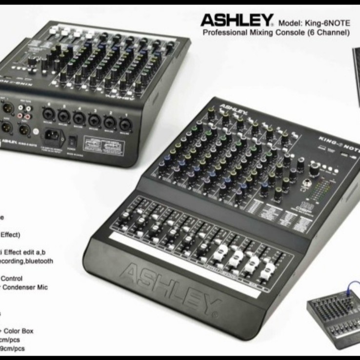 Mixer ASHLEY 6 channel mixer ashley king 6 note