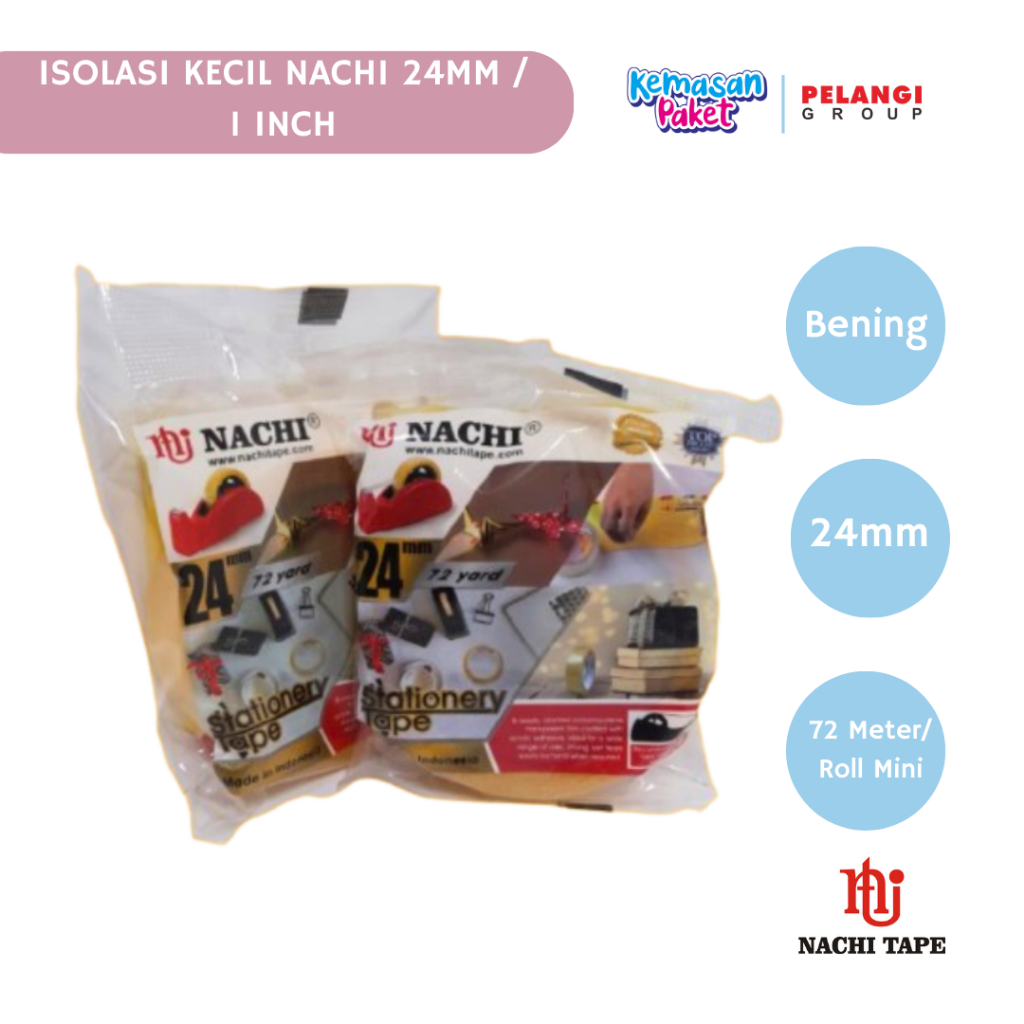 

ISOLASI BENING NACHI TAPE 24 mm STATIONARY TAPE
