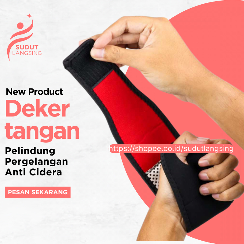 Sarung Deker Wristband Strap Pelindung Pergelangan Tangan Jempol Jari Gym Dekker Decker Wrist Bandag