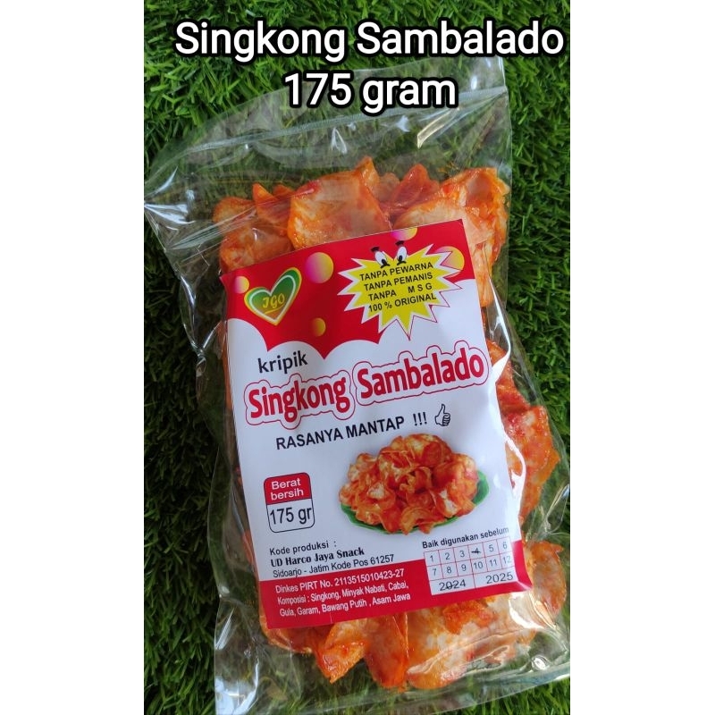 

Singkong sambalado 175gram pedas mantab