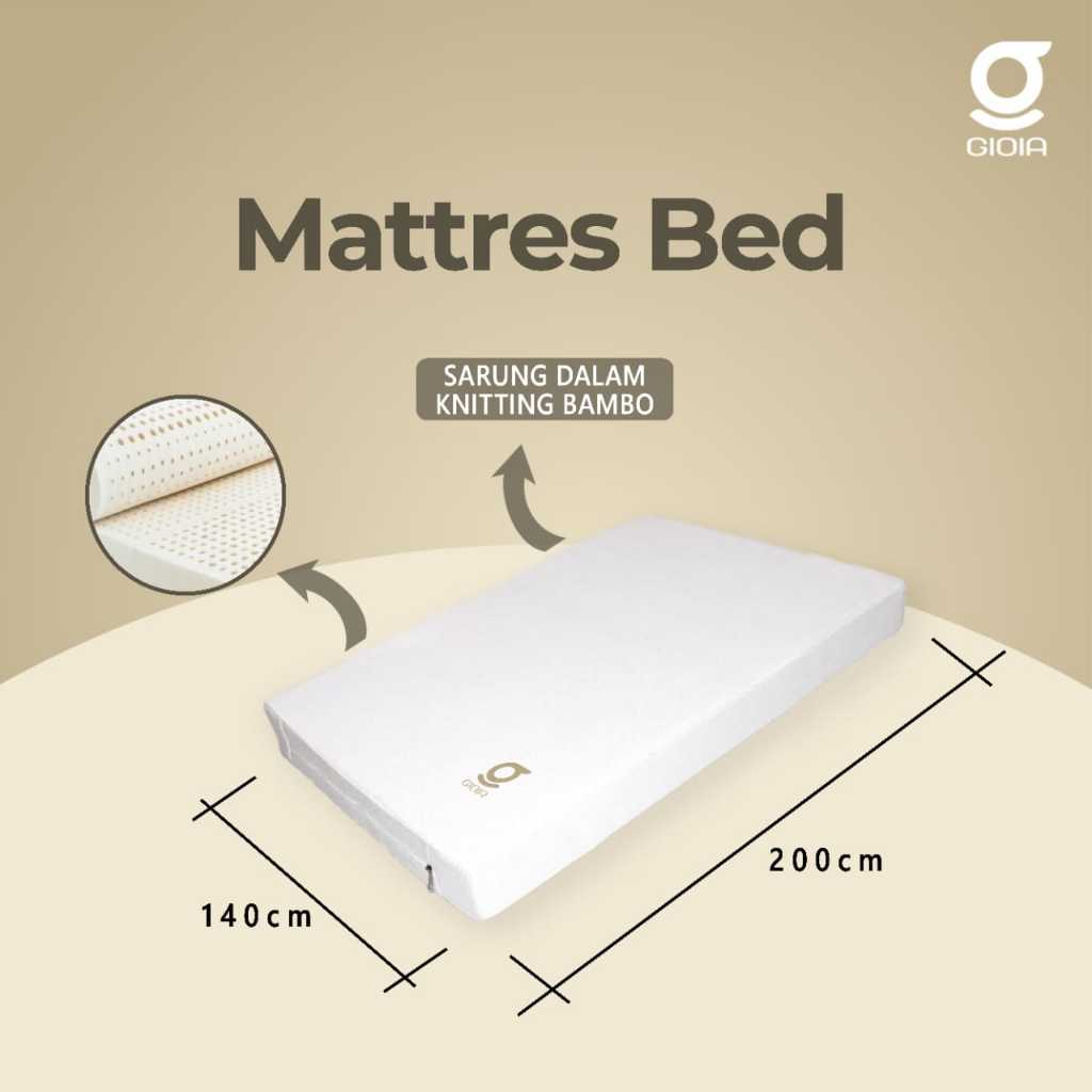 GIOIA -  Kasur Topper 100% Natural Latex 140 x 200 x10cm EXPRESS