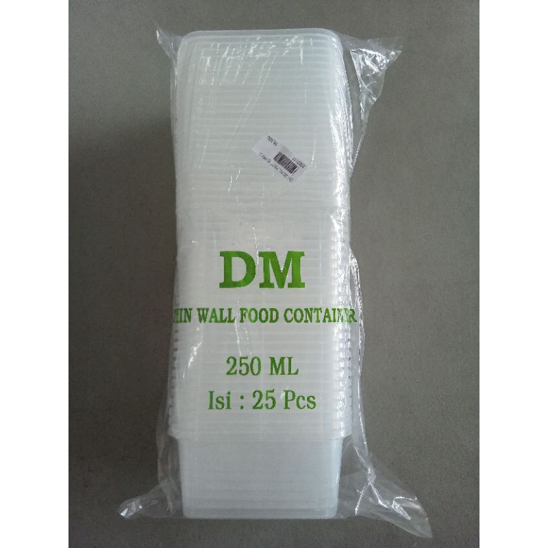 KOTAK MAKANAN 250ml / DM Thinwall 250ml REC