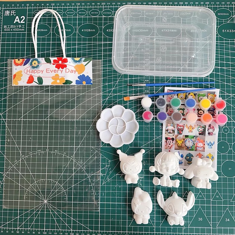 Hampers Painting Kit Anak / Lukisan paket Custom Nama tema / Bingkisan Ultah Wisuda Anak / Kotak Had