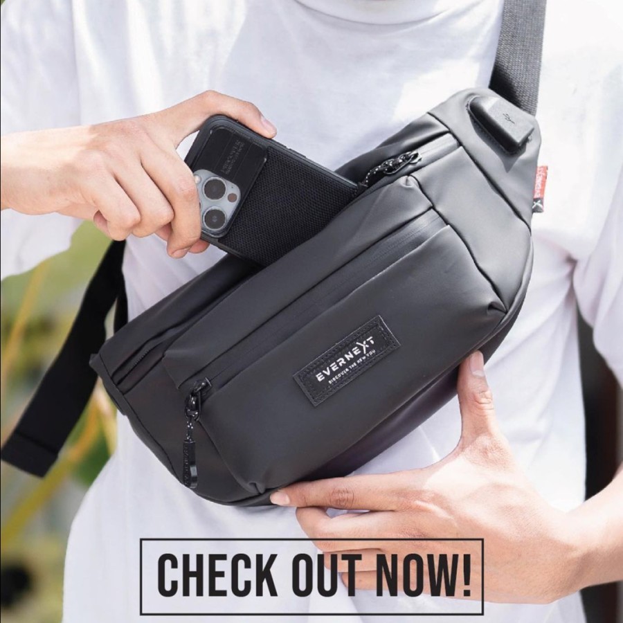 Waistbag Pria Distro Keren Tas Slempang Dada Waistpack Cowok Model Terbaru Keren Kekinian Original V