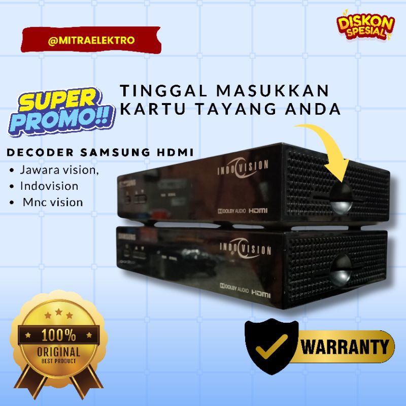 DECODER SAMSUNG HDMI, SKYWORTH HDMI. INDOVISION MNC VISION ORIGINAL 100%