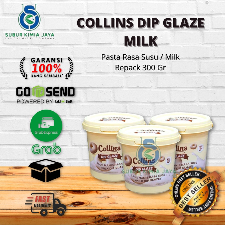 

Collins Dip Glaze Milk 300 Gr / Topping Pasta Rasa Susu