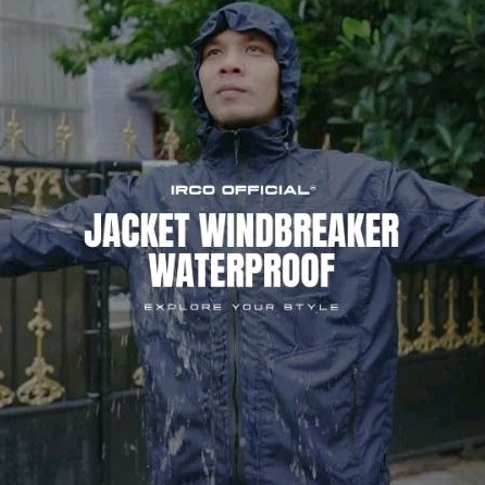New Deals Jaket Windbreaker Lipat Irco Waterproof Pria Wanita Parasut M-Xxl - Foldable Jacket