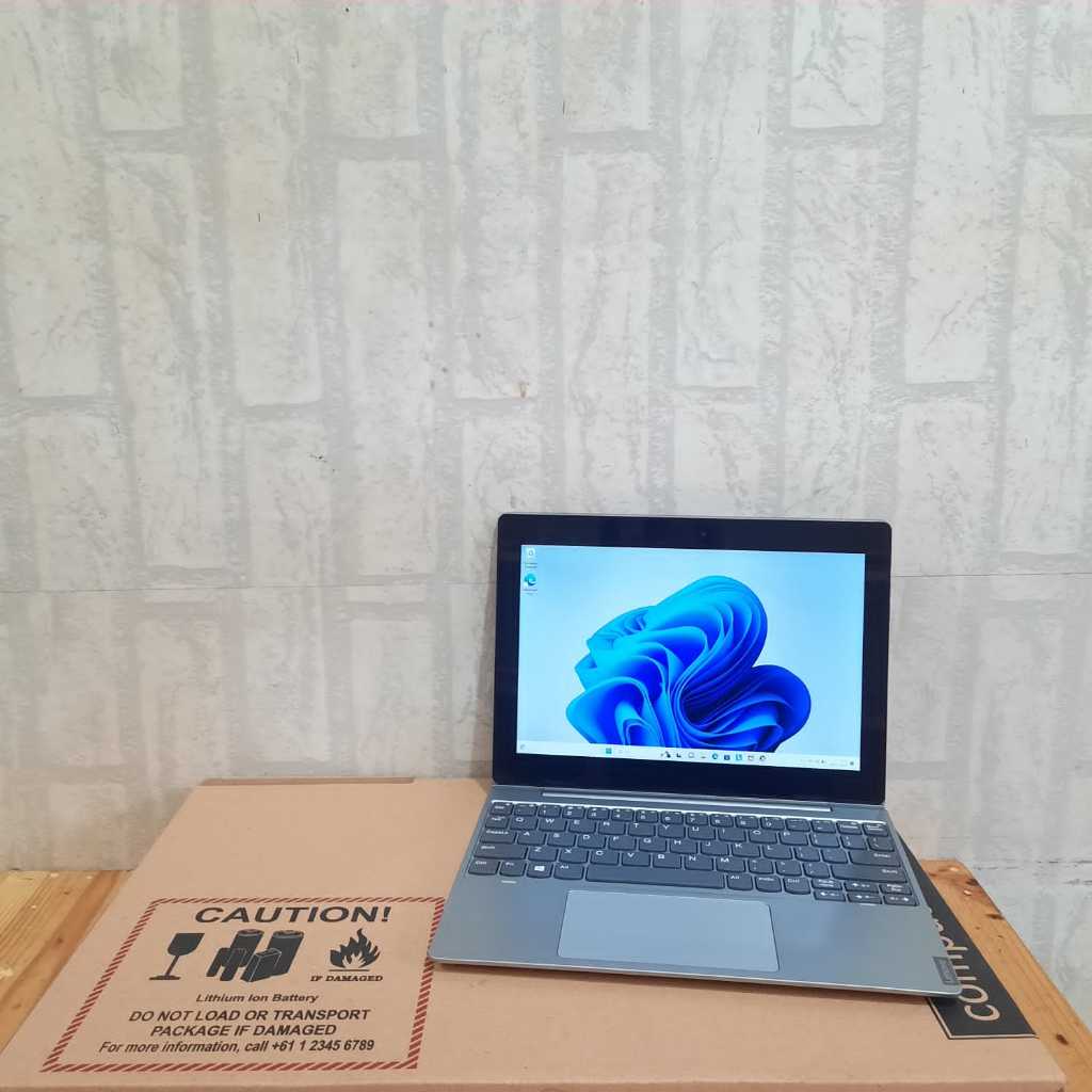 Notebook Lenovo Ideapad D330, Celeron - N4020, 8/128SSD, SILVER, ORI & GARANSI