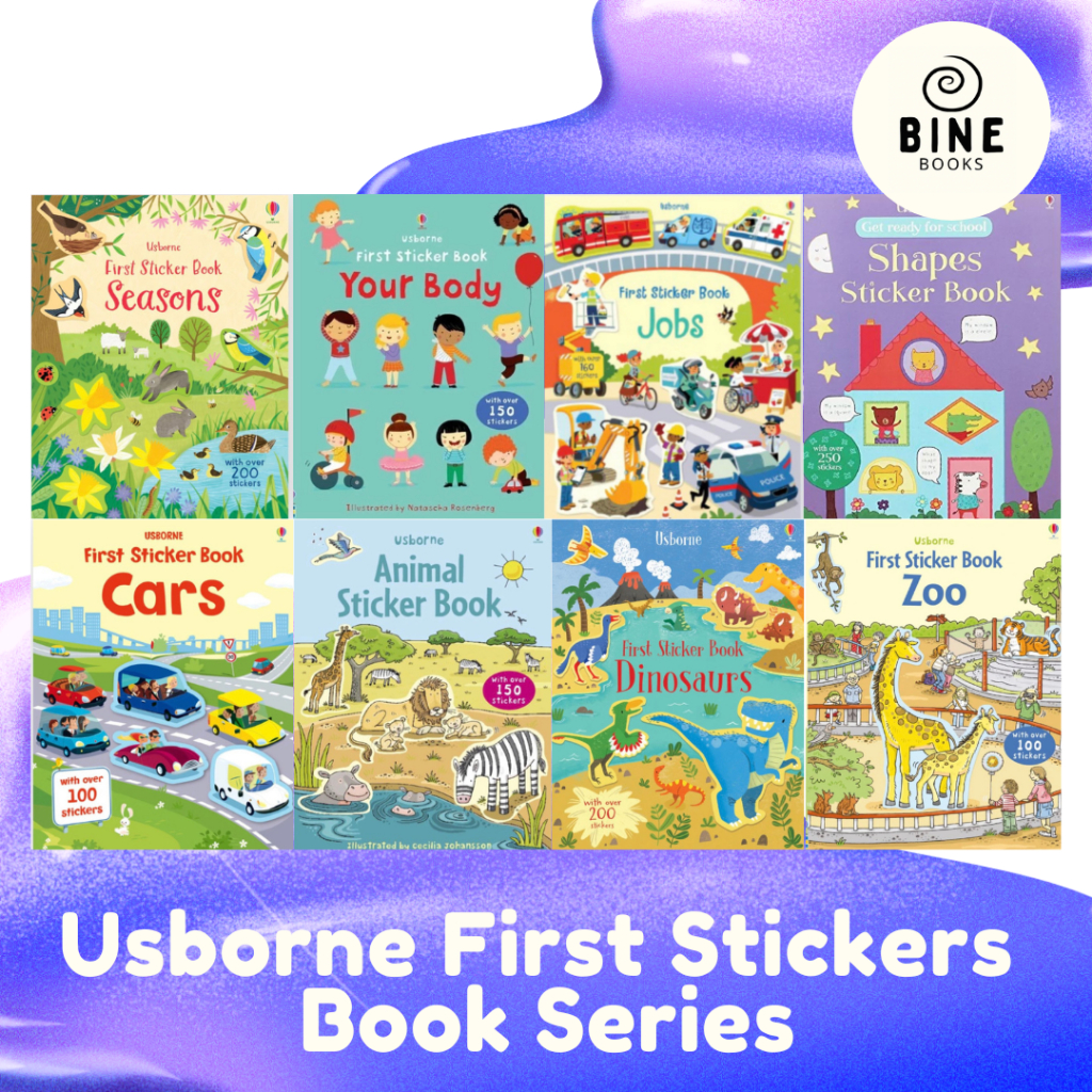

[BINE] Usborne First Stickers Book Series Buku Stiker anak murah
