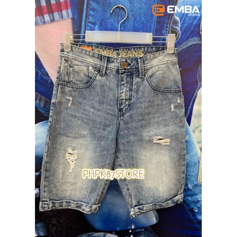 EMBA JEANS celana pendek pria original premium