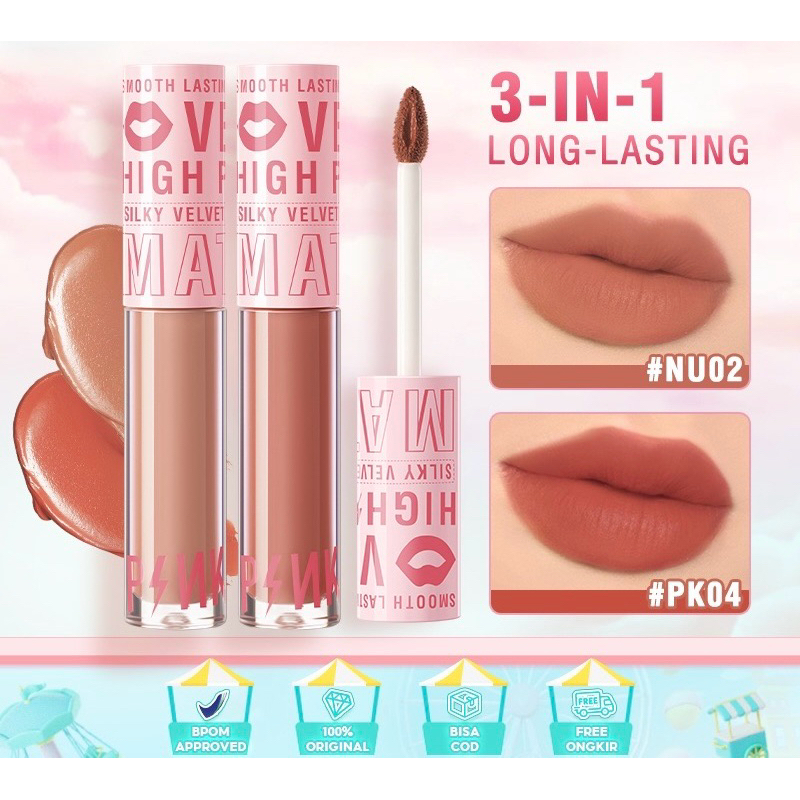 PINKFLASH Fuzzy-Soft Velvet Matte Lip Clay Lipstik Lightweight Lip Mud For Lip & Cheek 21 Colors