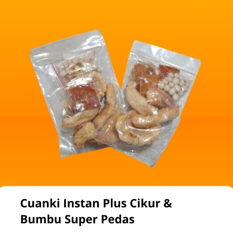 

Cuanki Instan Pilus Cikur + Bumbu Super Pedas