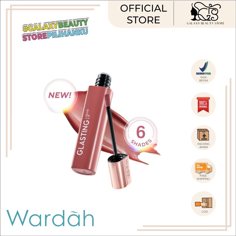 WARDAH GLASTING LIQUID LIP / NEW WARDAH GLASTING ORIGINAL