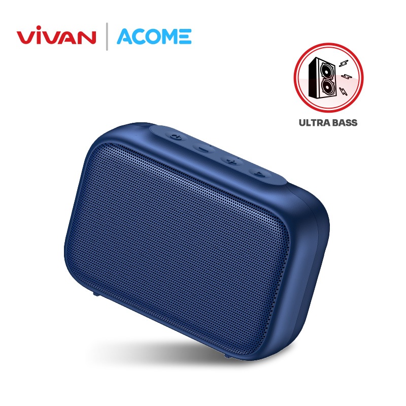 VIVAN X ACOME Speaker Bluetooth 5.0 Portable Ultra Bass TWS Garansi Resmi 1 Tahun A1 SENSE