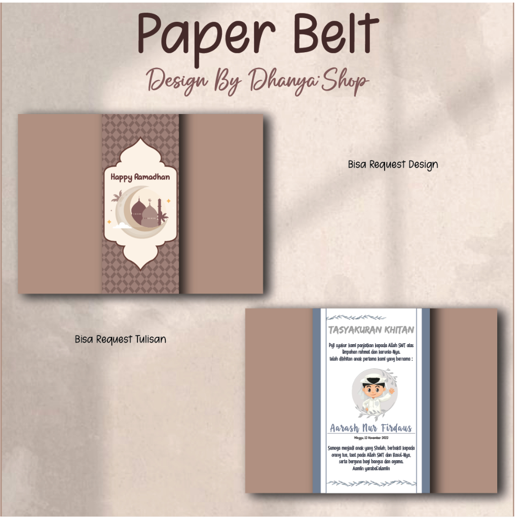 

Label Box Nasi Melingkar - Paperbelt Ulang Tahun, Khitan - Paperbelt Syukuran