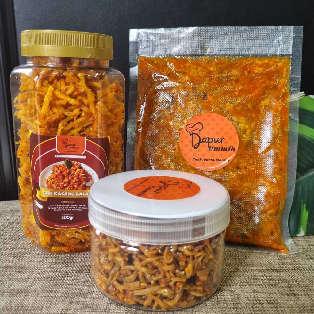 

Paket bundle teri balado tongkol pedas kentang mustofa