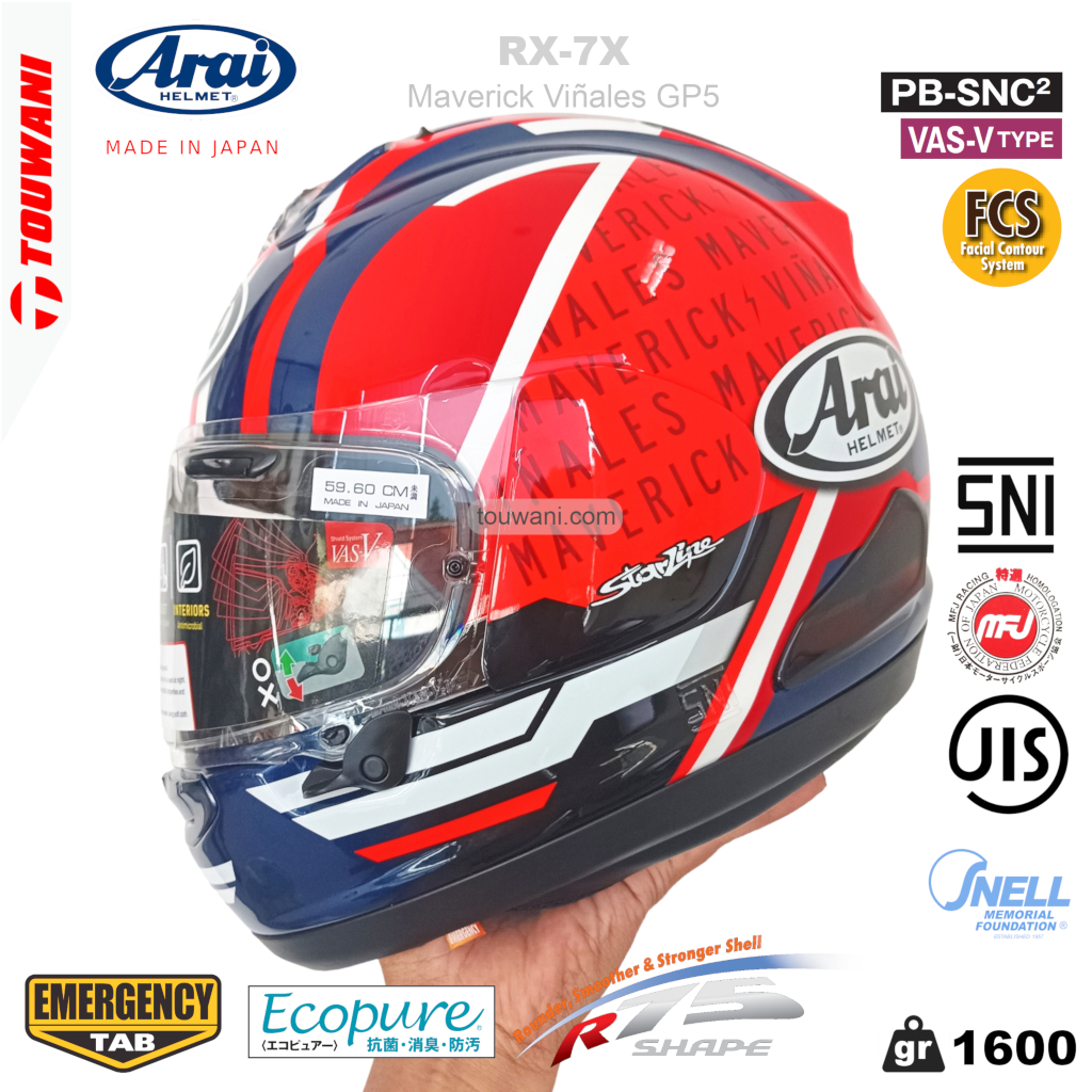 Helm Arai RX-7X RX7X Maverick GP5