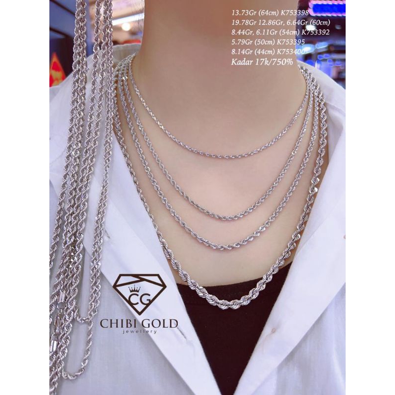 CHIBIGOLD - Kalung emas asli Tambang 750% 17k - CHIBIGOLD