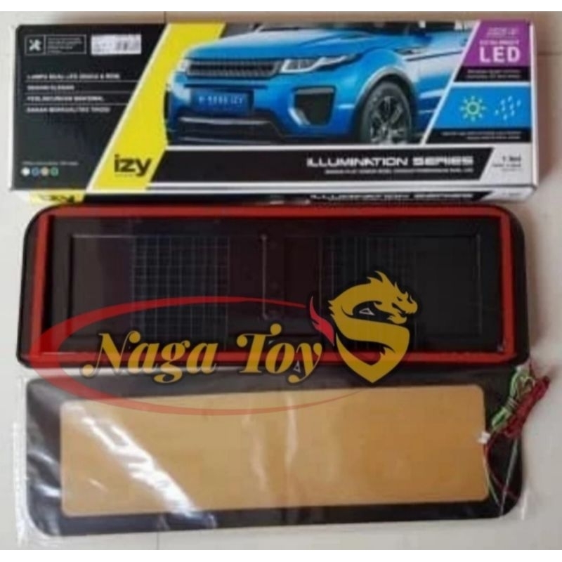 Tatakan Plat Nomor Mobil LED Akrilik Izy 2pcs