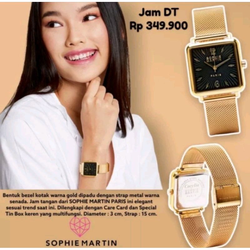 JAM TANGAN CECYLIA GOLD SOPHIE PARIS