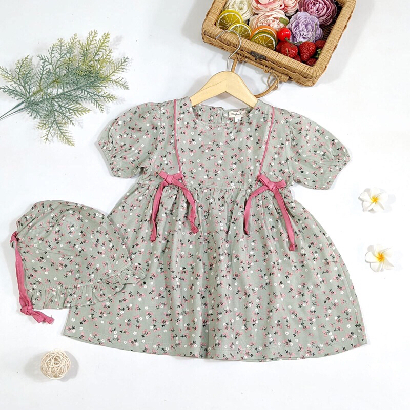 tunik dress anak bayi newborn 0 1 2 3 4 5 6 7 tahun bulan - dress anak bayi cewek perempuan - baju a