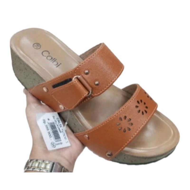 calbi sandal wanita sandal wedges 100% ori