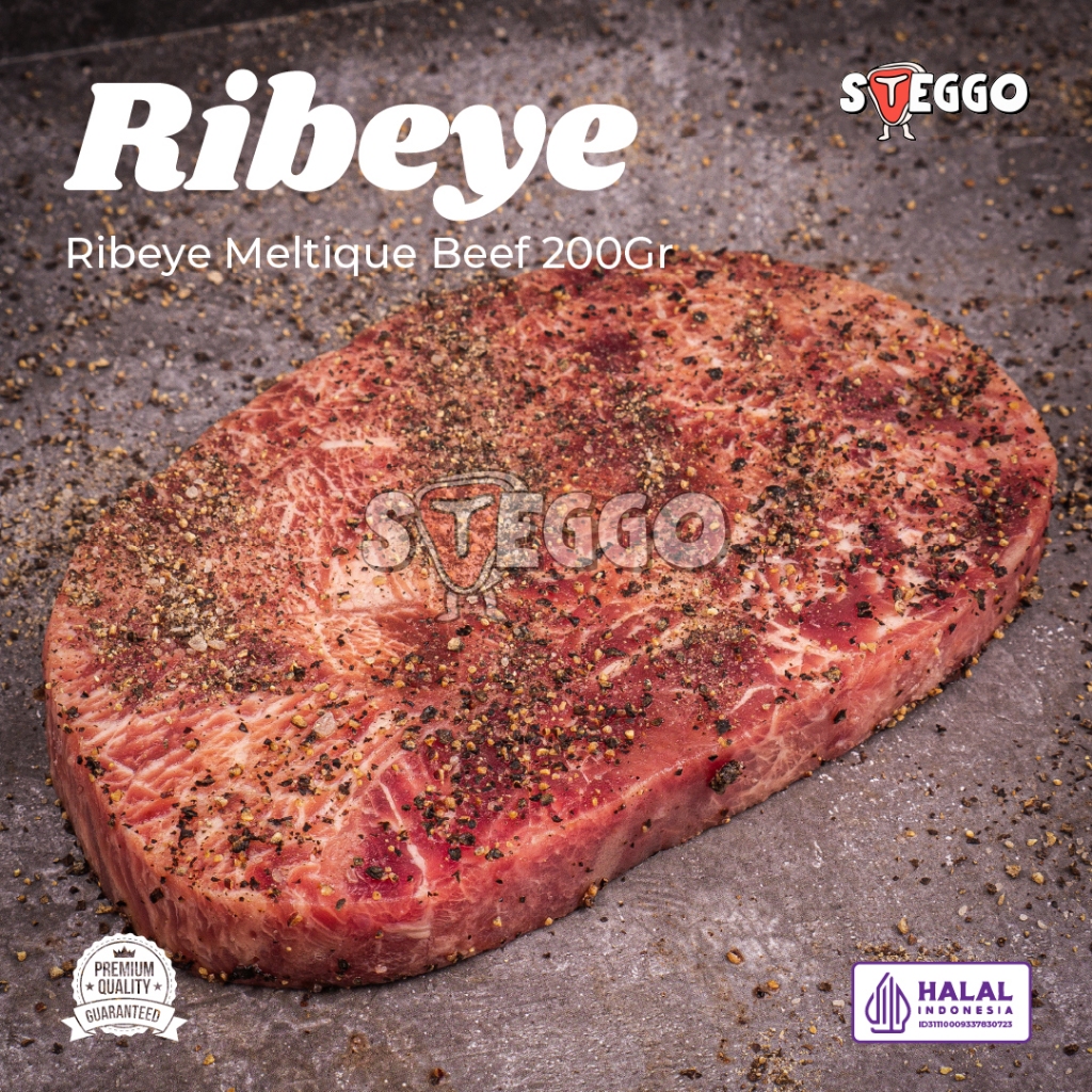 

Ribeye Beef Steak Premium 200 Gr/ Daging Steak Sapi Rib eye Halal by Steggo