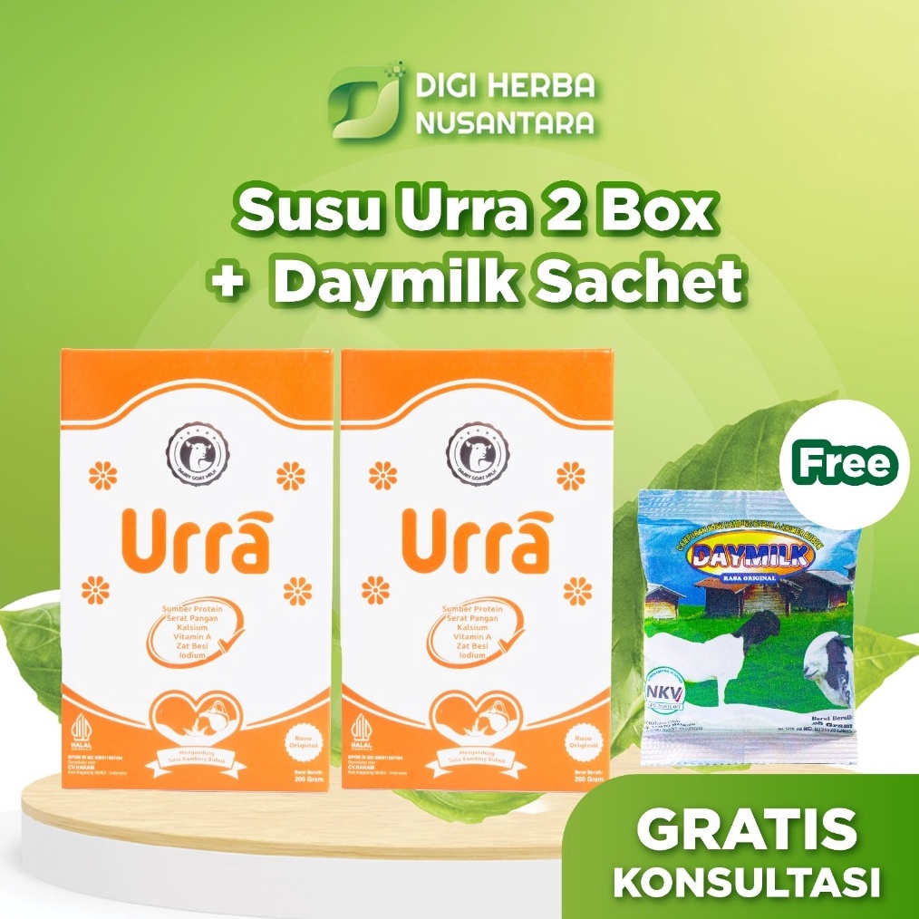 

TERLARIS BRANDS FESTIVAL URRA Susu Kambing Saneen Untuk Penambah Berat Badan Tinggi Badan Anak 2 Box Free 1 Daymilk Sachet serbuuu