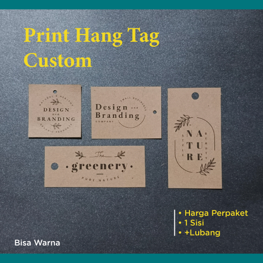 

Cetak Print Hang Tag Kraft (Custom Design)