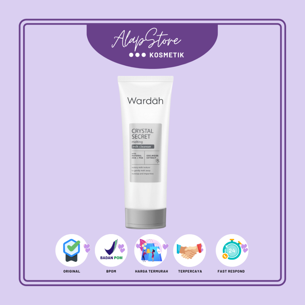 Wardah Crystal Secret Milk Cleanser / White Secret Pure