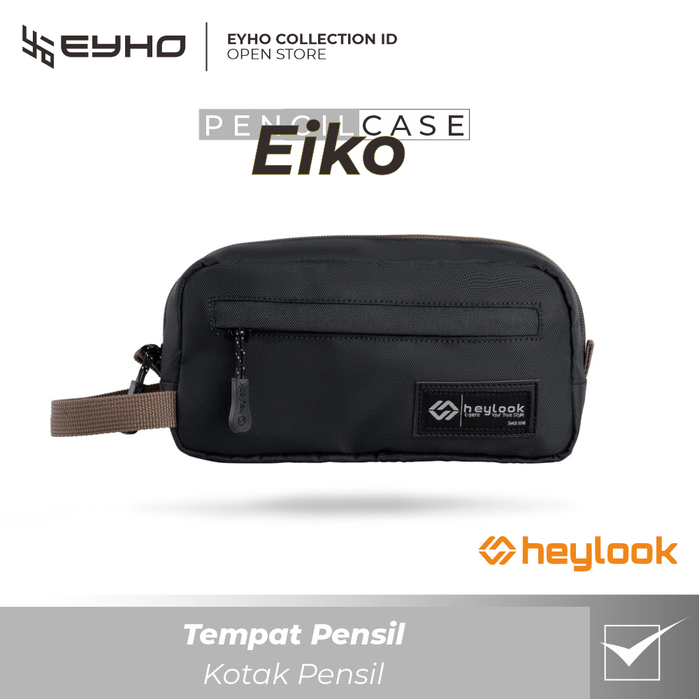 

HEYLOOK Tempat Pensil EIKO Kotak Pensil Pencil Case Kostak Anak Atk Sekolah Kuliah Kantor Kerja