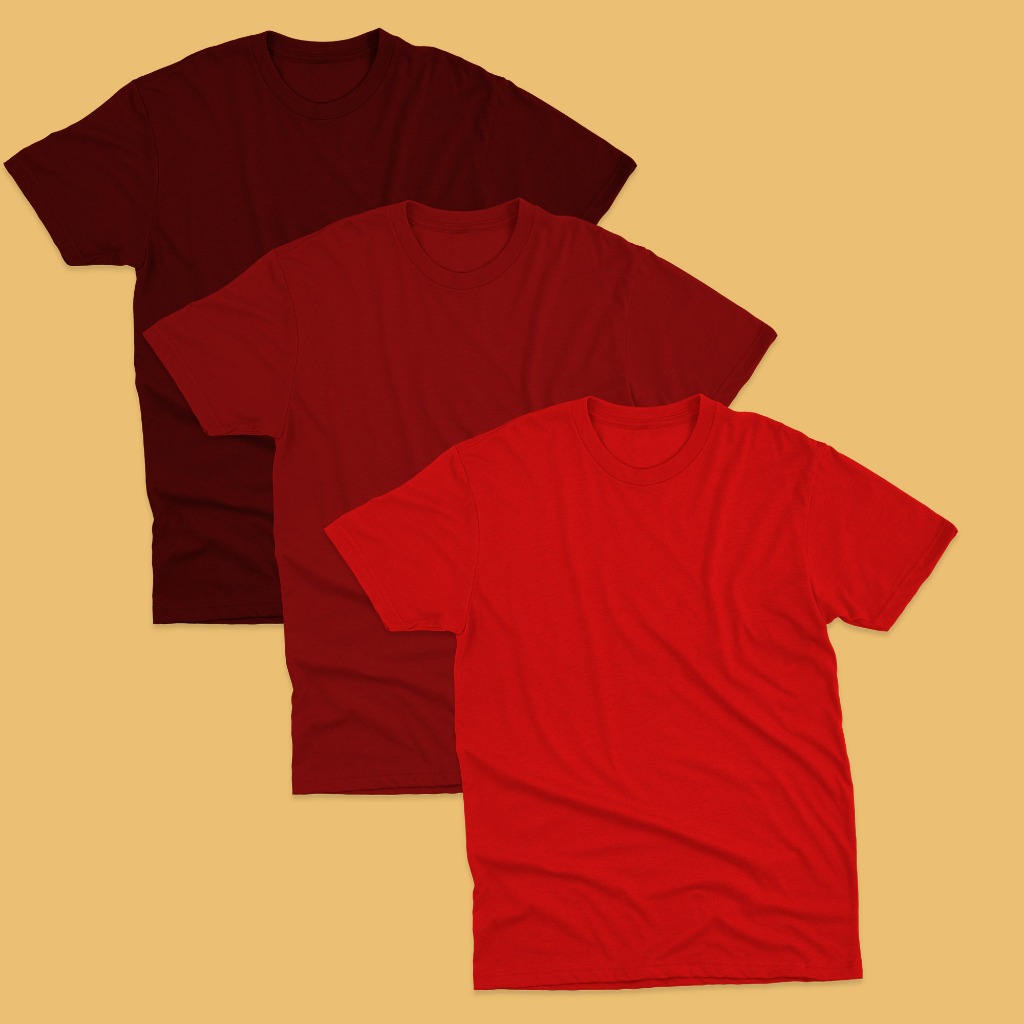 Kaos polos anak laki-laki dan perempuan edition merah